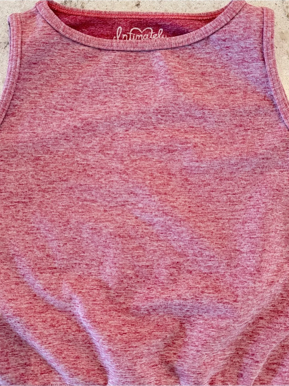 Intimately Free People Pink Cropped Tank Top Bralette Ribbed Hem XS/S
